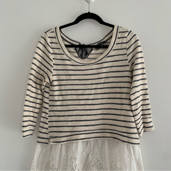 Anthropologie Sunday in Brooklyn East Falls stripe Eyelet top - Picture 3 of 12